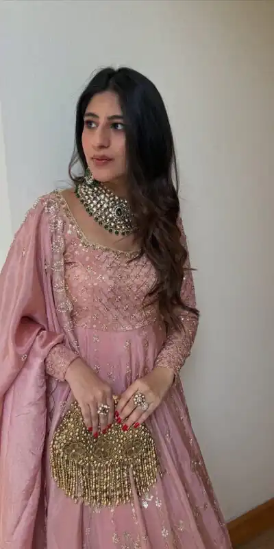 SR 1703 Pink Zimmy Silk Lehenga Choli with Embroidery Work. Introductory Price ₹2549. Delivery 4-6 Working Days. Shop now. | Bollywood Lehenga, Creative Lehenga, Designer Lehenga, Embroidered Lehenga, Lehenga, Party Wear Lehenga