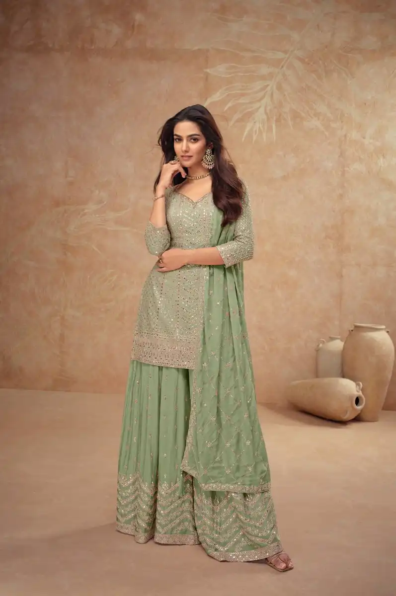 FC 7518 Pista Chinon Salwar Suit Perfect for Wedding, Party, Diwali, Durga Puja, Temple Visit – . Festive Deal ₹3099. Delivery 4-6 Working Days. | Jump Suits, Straight Suits, Tops & Bottoms, Track Suits, Trendy Wear, Casual Suits, Creative suits, Designer Suits, Palazzo Suits, Party Wear Suits, Patiala Suits, Salwar suit