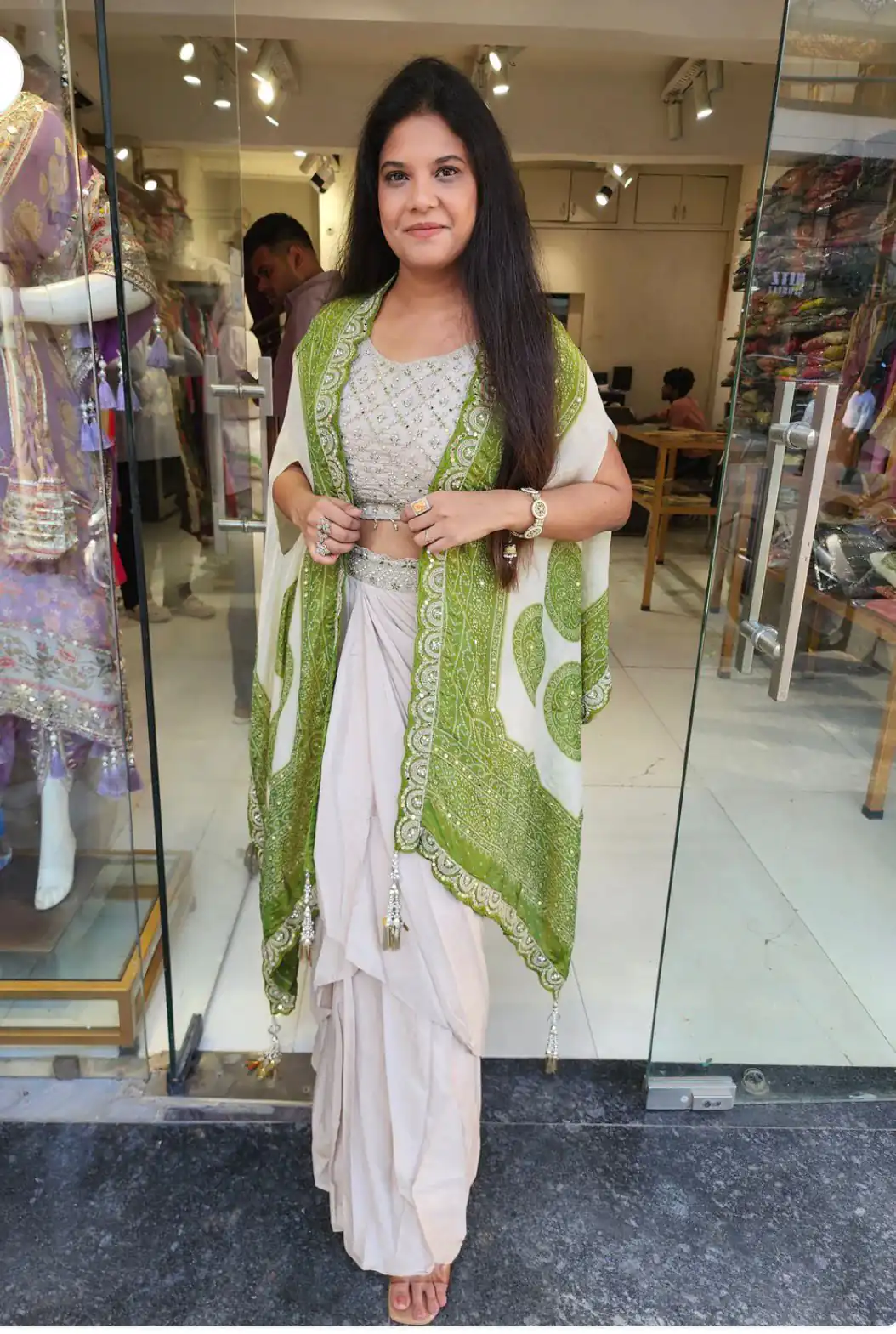 BB 53 Pista Crap Silk Dhoti Suit. Perfect for Wedding, Party, Anniversary, Holi, Temple Visit – Available at ₹2599 only. Delivery 4-6 Working Days. | Jump Suits, Straight Suits, Casual Suits, Creative suits, Designer Suits, Palazzo Suits, Party Wear Suits, Patiala Suits, Salwar suit