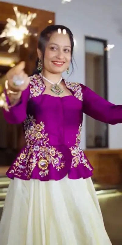 PC 558 Purple Chinon Lehenga Choli with Embroidery Work.Wedding, Party, Festive, Events, Best Price ₹2149. Delivery 4-6 Working Days. Shop now. | Bollywood Lehenga, Creative Lehenga, Designer Lehenga, Embroidered Lehenga, Lehenga, Party Wear Lehenga