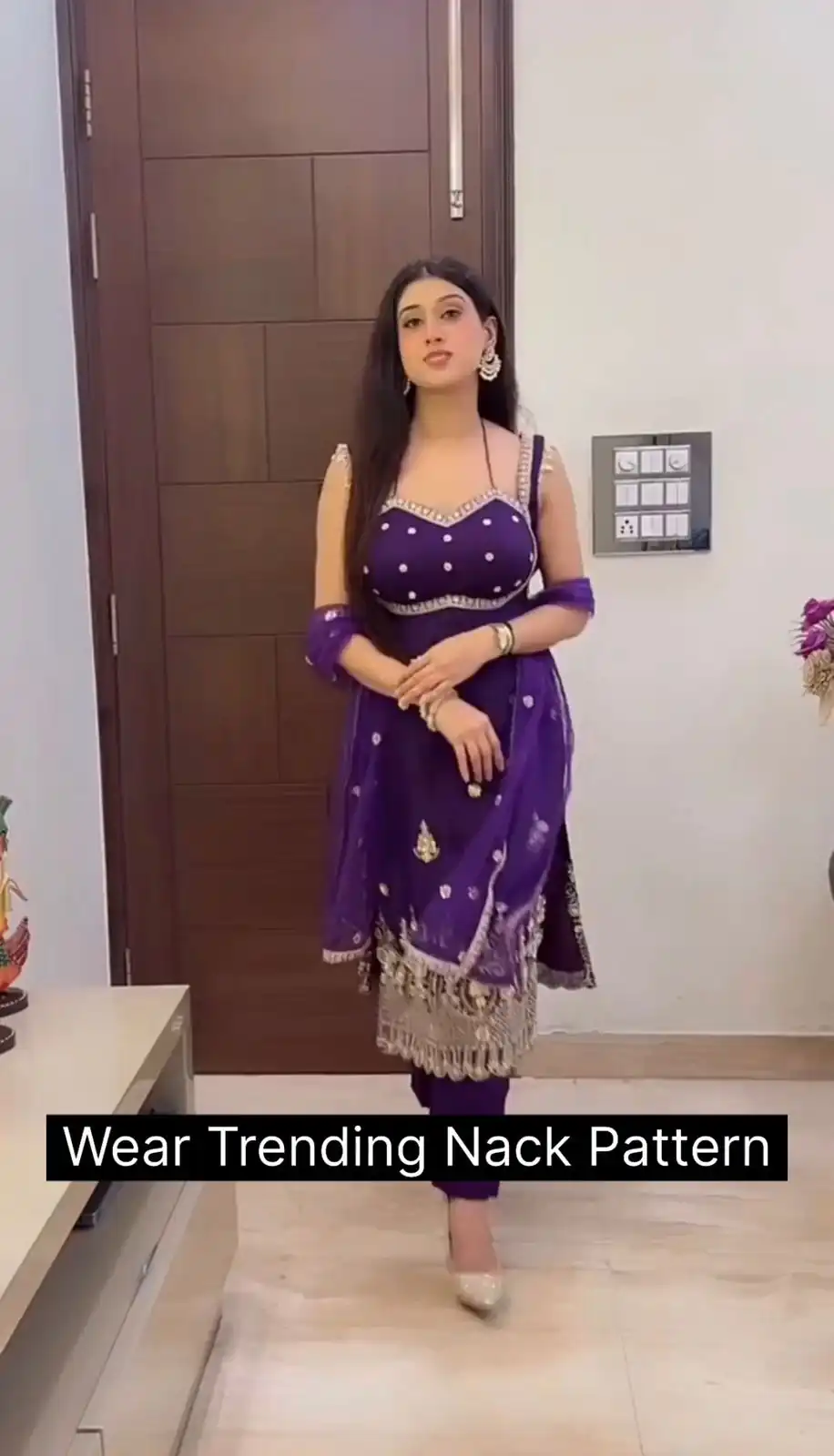 ST 1158 Purple in Faux Georgette Embroidery Work & Lace Work Salwar Suit . Introductory Price ₹1949. Delivery 4-6 Working Days. Shop now. | Jump Suits, Straight Suits, Casual Suits, Creative suits, Designer Suits, Palazzo Suits, Party Wear Suits, Patiala Suits, Salwar suit