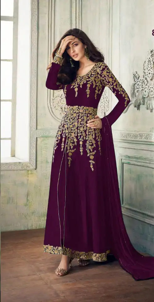 FC A 8204 Purple in Color Georgette Embroidery Work Salwar Suit . Introductory Price ₹2049. Delivery 4-6 Working Days. Shop now. | Jump Suits, Straight Suits, Casual Suits, Creative suits, Designer Suits, Palazzo Suits, Party Wear Suits, Patiala Suits, Salwar suit