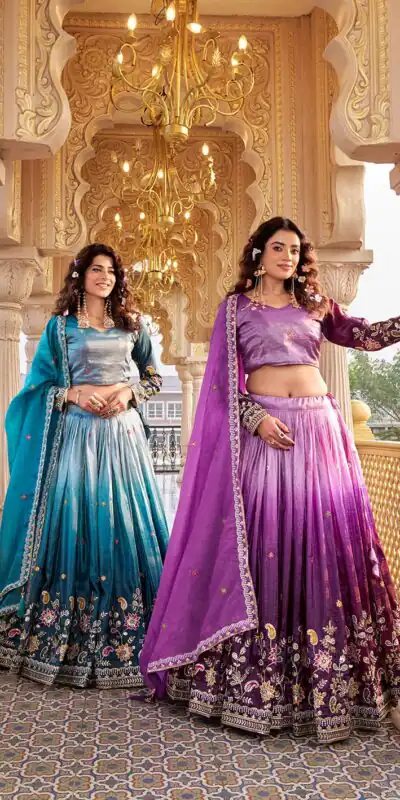 Ram 159 Purple Gold Crush Lehenga Choli Perfect for Wedding, Party, Ethnic Day, Karwa Chauth, Sangeet – . Special Price ₹2649. Delivery 4-6 Working Days. | Bollywood Lehenga, Creative Lehenga, Designer Lehenga, Embroidered Lehenga, Lehenga, Party Wear Lehenga