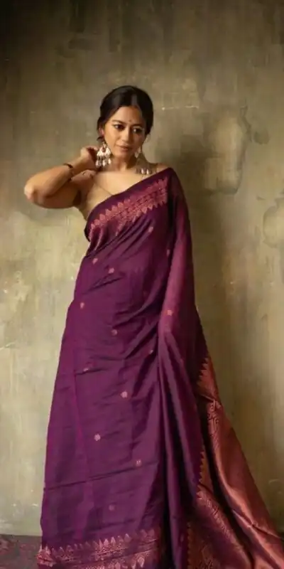 KP 6012 Purple in Soft Lichi Silk Lace Border & Lace Work Saree . Available at ₹1399 only. Delivery 4-6 Working Days. Shop now. | Bollywood Sarees, Creative Sarees, Designer Sarees, Embroidered Sarees, Ethnic Saree, Modern Digital sarees, Party Wear Sarees, Sarees
