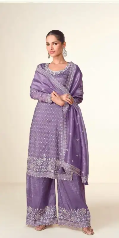 FC ISHITAA Purple Color in Tissue Crush Embroidery Work Salwar Suit . Festive Deal ₹3299. Delivery 4-6 Working Days. Shop now. | Jump Suits, Straight Suits, Tops & Bottoms, Track Suits, Trendy Wear, Casual Suits, Creative suits, Designer Suits, Palazzo Suits, Party Wear Suits, Patiala Suits, Salwar suit