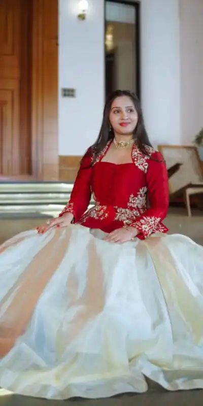 PC 558 Red Chinon Lehenga Choli with Embroidery Work.Wedding, Party, Festive, Events, Best Price ₹2149. Delivery 4-6 Working Days. Shop now. | Bollywood Lehenga, Creative Lehenga, Designer Lehenga, Embroidered Lehenga, Lehenga, Party Wear Lehenga