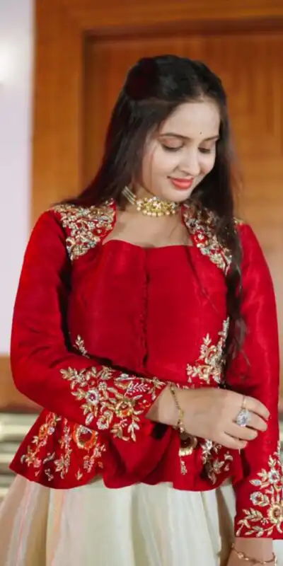 PC 558 Red Chinon Lehenga Choli with Embroidery Work.Wedding, Party, Festive, Events, Best Price ₹2149. Delivery 4-6 Working Days. Shop now. | Bollywood Lehenga, Creative Lehenga, Designer Lehenga, Embroidered Lehenga, Lehenga, Party Wear Lehenga