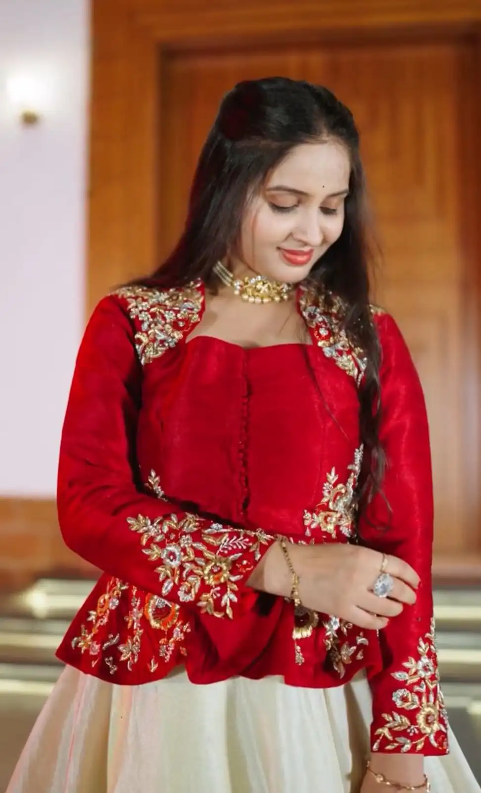 PC 558 Red Chinon Lehenga Choli with Embroidery Work.Wedding, Party, Festive, Events, Best Price ₹2149. Delivery 4-6 Working Days. Shop now. | Bollywood Lehenga, Creative Lehenga, Designer Lehenga, Embroidered Lehenga, Lehenga, Party Wear Lehenga