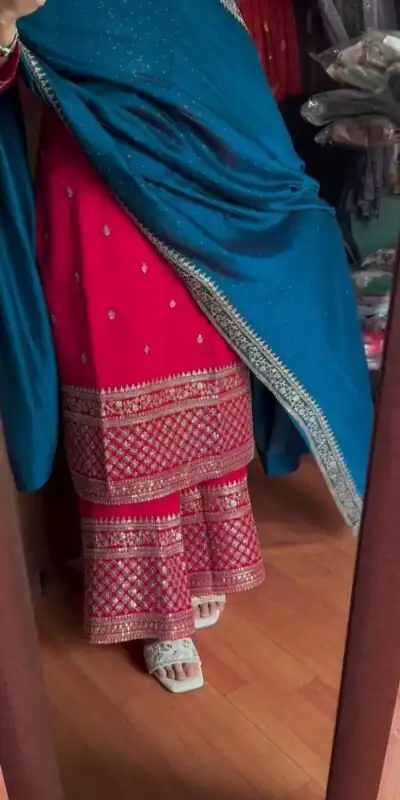 DC G76 Red Color Chinon Salwar Suit with Lace Work & Embroidery Work. Get it for ₹1949. Delivery 4-6 Working Days. Shop now. | Jump Suits, Straight Suits, Tops & Bottoms, Track Suits, Trendy Wear, Casual Suits, Creative suits, Designer Suits, Palazzo Suits, Party Wear Suits, Patiala Suits, Salwar suit