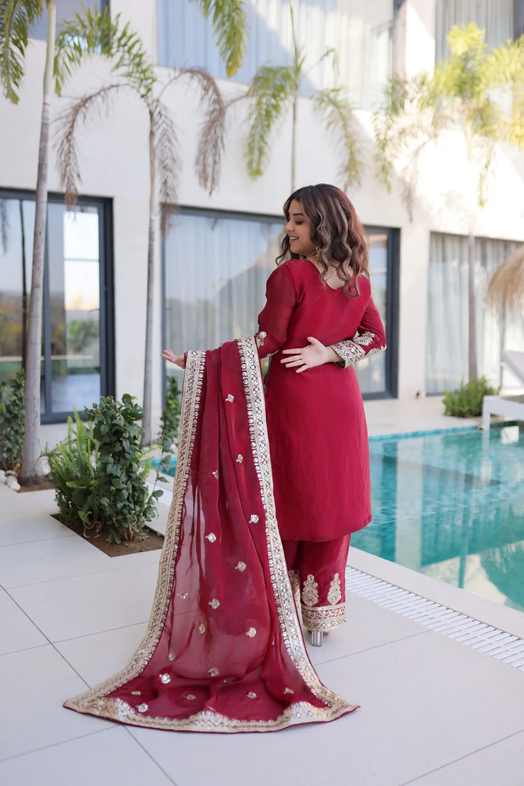 KA 1232 Red Fendi Silk Salwar Suit Red with Embroidery Work & Sequins Work. Affordable Price ₹2499. Delivery 4-6 Working Days. Shop now. | Jump Suits, Straight Suits, Casual Suits, Creative suits, Designer Suits, Palazzo Suits, Party Wear Suits, Patiala Suits, Salwar suit
