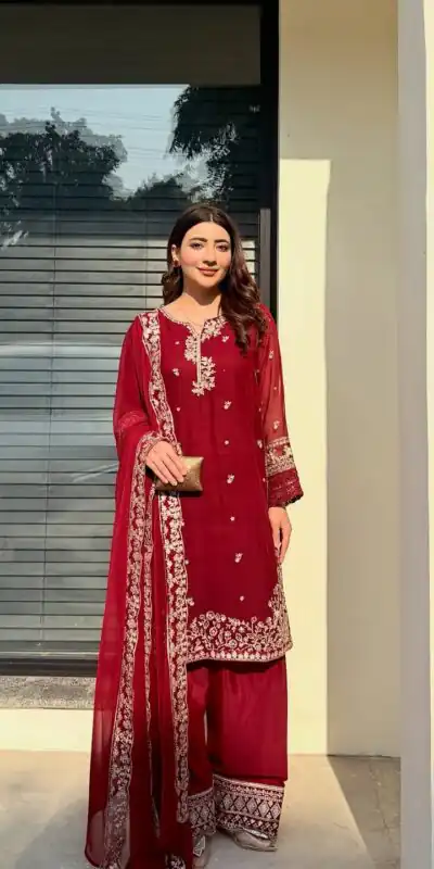 KF 1698 Red in French Crap Embroidery Work & Cut Work Salwar Suit . Introductory Price ₹2049. Delivery 4-6 Working Days. Shop now. | Jump Suits, Straight Suits, Casual Suits, Creative suits, Designer Suits, Palazzo Suits, Party Wear Suits, Patiala Suits, Salwar suit
