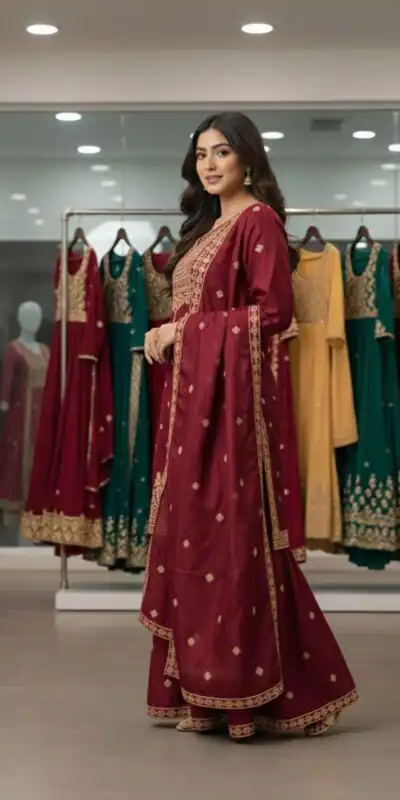 LG 2056 Red Organza Salwar Suit with Embroidery Work. Wedding, Party, Festive, Events Festive Deal ₹2099. Delivery 4-6 Working Days. Shop now. | Jump Suits, Straight Suits, Casual Suits, Creative suits, Designer Suits, Palazzo Suits, Party Wear Suits, Patiala Suits, Salwar suit