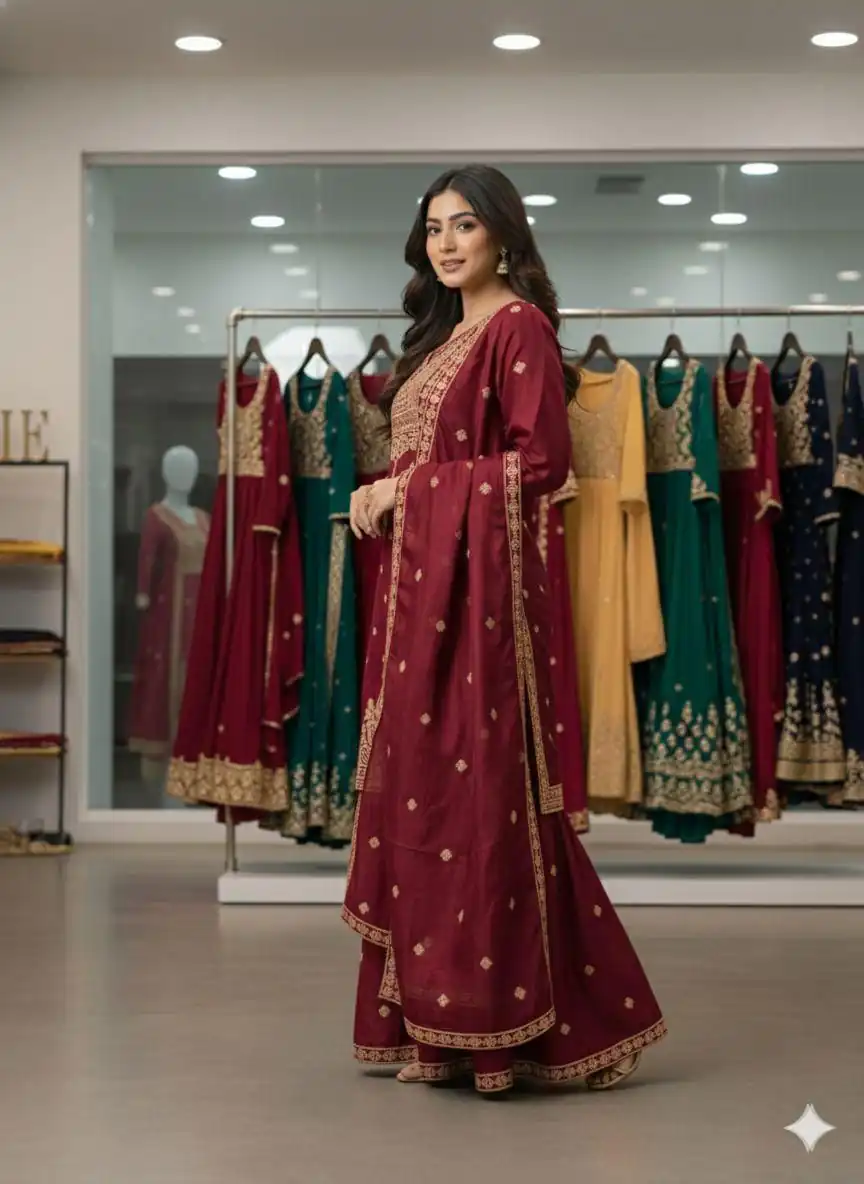 LG 2056 Red Organza Salwar Suit with Embroidery Work. Wedding, Party, Festive, Events Festive Deal ₹2099. Delivery 4-6 Working Days. Shop now. | Jump Suits, Straight Suits, Casual Suits, Creative suits, Designer Suits, Palazzo Suits, Party Wear Suits, Patiala Suits, Salwar suit