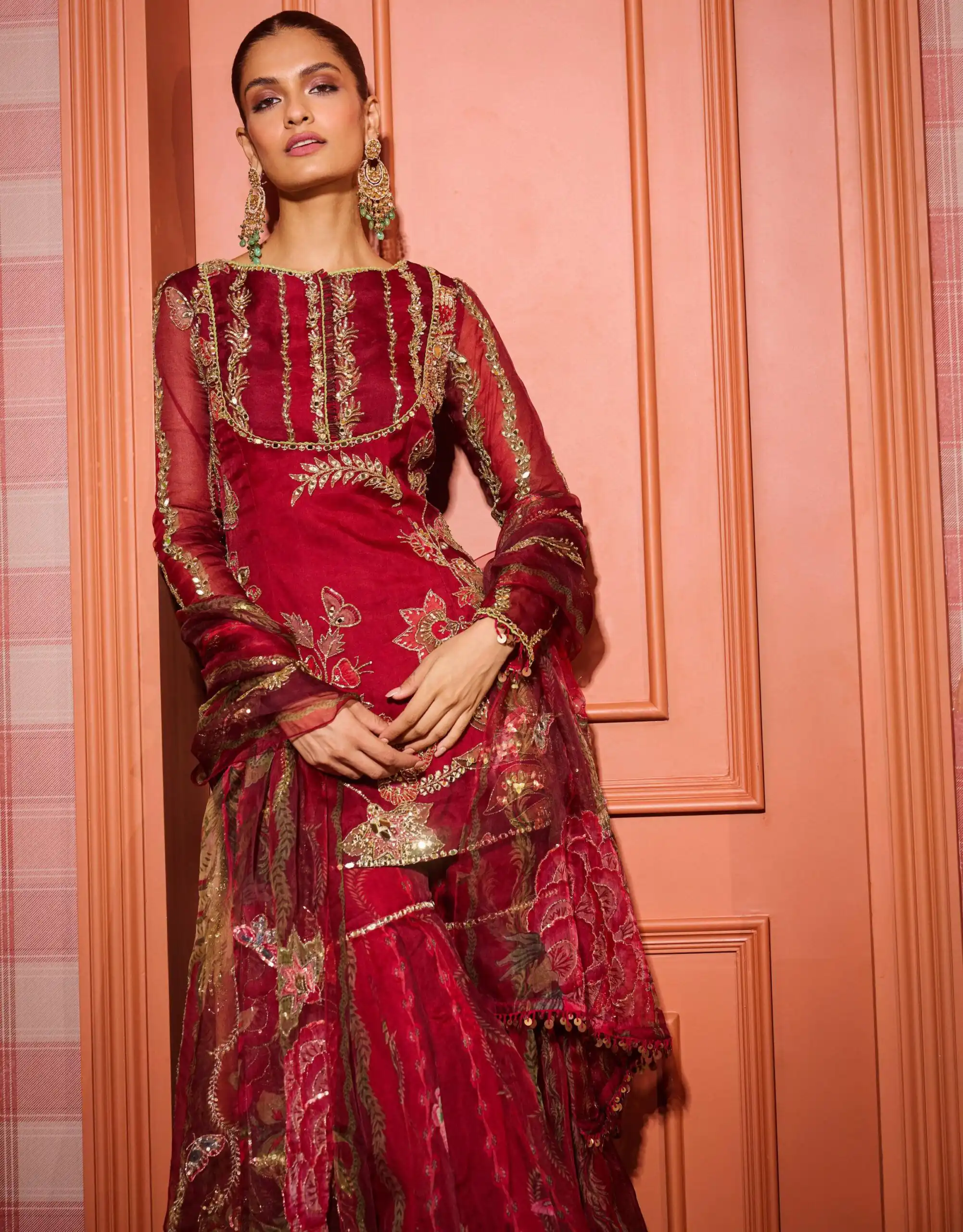 LG 2066 Red Soft Organza Salwar Suit with Embroidery Work & Mirror Work. Best Price ₹2499. Delivery 4-6 Working Days. Shop now. | Jump Suits, Straight Suits, Casual Suits, Creative suits, Designer Suits, Palazzo Suits, Party Wear Suits, Patiala Suits, Salwar suit