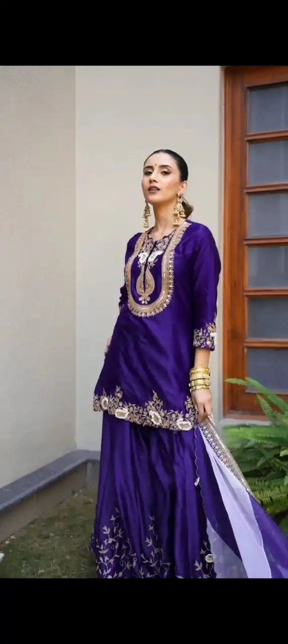DC 95 Royal Purple Color Chinon Thread Sequence Work Salwar Suit . Wedding, Party, Festive, Best Price ₹1849. Delivery 4-6 Working Days. Shop now. | Jump Suits, Straight Suits, Casual Suits, Creative suits, Designer Suits, Palazzo Suits, Party Wear Suits, Patiala Suits, Salwar suit