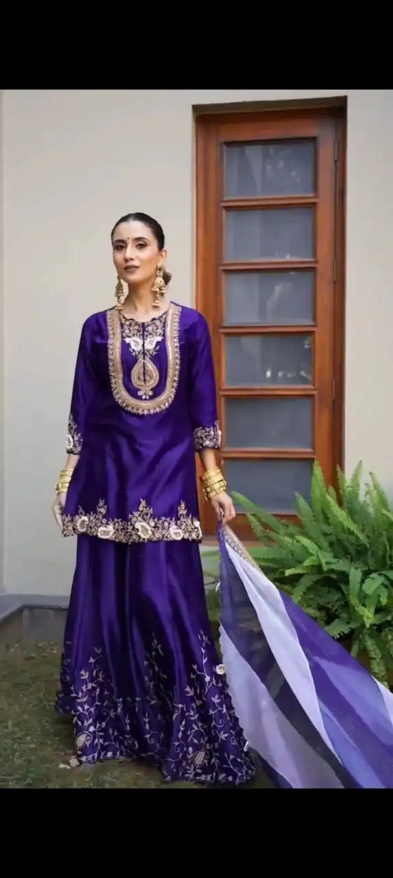 DC 95 Royal Purple Color Chinon Thread Sequence Work Salwar Suit . Wedding, Party, Festive, Best Price ₹1849. Delivery 4-6 Working Days. Shop now. | Jump Suits, Straight Suits, Casual Suits, Creative suits, Designer Suits, Palazzo Suits, Party Wear Suits, Patiala Suits, Salwar suit