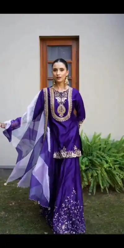 DC 95 Royal Purple Color Chinon Thread Sequence Work Salwar Suit . Wedding, Party, Festive, Best Price ₹1849. Delivery 4-6 Working Days. Shop now. | Jump Suits, Straight Suits, Casual Suits, Creative suits, Designer Suits, Palazzo Suits, Party Wear Suits, Patiala Suits, Salwar suit