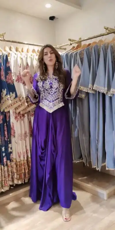 BE 441 Royal Purple Color French Crape Dhoti Suit with Embroidery Work. Get it for ₹1749. Delivery 4-6 Working Days. Shop now. | Jump Suits, Straight Suits, Casual Suits, Creative suits, Designer Suits, Palazzo Suits, Party Wear Suits, Patiala Suits, Salwar suit