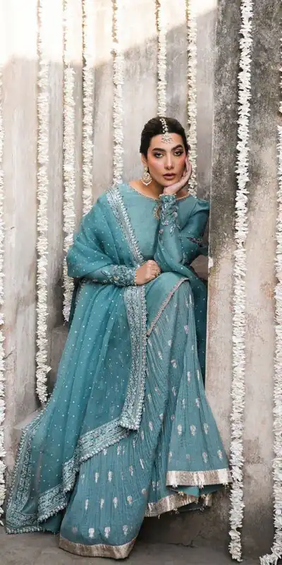 MT 1067 Sky Blue Sky Georgette Salwar Suit Perfect for Wedding, Party, Engagement, Pooja, Ganesh Chaturthi – . Grab it for ₹2449. Delivery 4-6 Wor | Jump Suits, Straight Suits, Casual Suits, Creative suits, Designer Suits, Palazzo Suits, Party Wear Suits, Patiala Suits, Salwar suit
