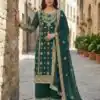 SRK 5231 Teal Color Pure Chinnon Silk With Embroidery Sequence Work Salwar Suit Casual, Wedding, Party, Festive, Events Etc.4-6 Working Days@ 2699/-only | Jump Suits, Straight Suits, Casual Suits, Creative suits, Designer Suits, Palazzo Suits, Party Wear Suits, Patiala Suits, Salwar suit