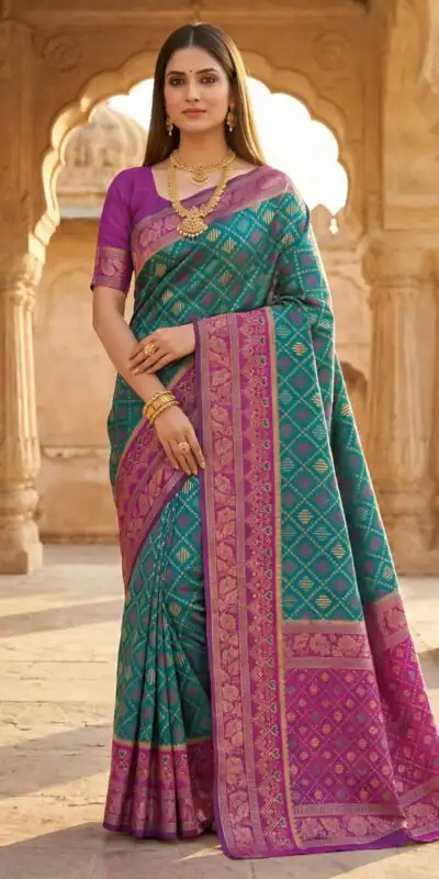MB 6088 Teal Color Lace Work & Zari Work Sareein Pochampalli Silk. Best Price ₹2049. Delivery 4-6 Working Days. Shop now. | Bollywood Sarees, Creative Sarees, Designer Sarees, Embroidered Sarees, Ethnic Saree, Modern Digital sarees, Party Wear Sarees, Sarees