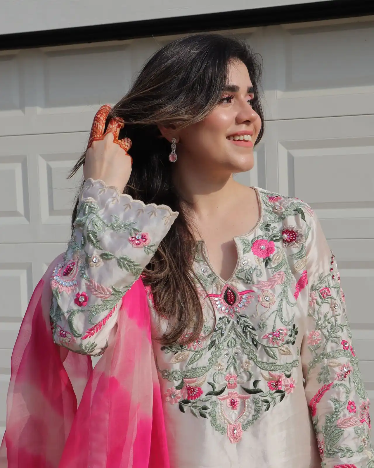 NSR 858 White Crap Silk Salwar Suit with Lace Work & Digital Print. Now at just ₹1899. Delivery 4-6 Working Days. Shop now. | Jump Suits, Straight Suits, Casual Suits, Creative suits, Designer Suits, Palazzo Suits, Party Wear Suits, Patiala Suits, Salwar suit