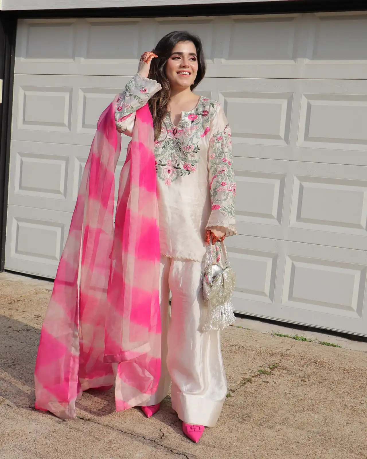 NSR 858 White Crap Silk Salwar Suit with Lace Work & Digital Print. Now at just ₹1899. Delivery 4-6 Working Days. Shop now. | Jump Suits, Straight Suits, Casual Suits, Creative suits, Designer Suits, Palazzo Suits, Party Wear Suits, Patiala Suits, Salwar suit