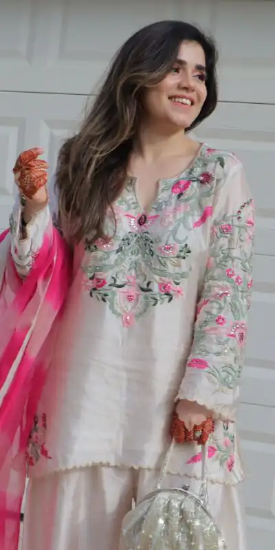 NSR 858 White Crap Silk Salwar Suit with Lace Work & Digital Print. Now at just ₹1899. Delivery 4-6 Working Days. Shop now. | Jump Suits, Straight Suits, Casual Suits, Creative suits, Designer Suits, Palazzo Suits, Party Wear Suits, Patiala Suits, Salwar suit