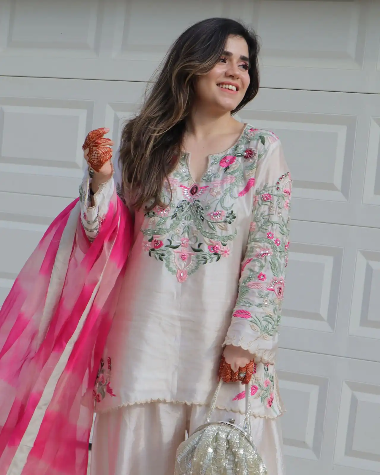 NSR 858 White Crap Silk Salwar Suit with Lace Work & Digital Print. Now at just ₹1899. Delivery 4-6 Working Days. Shop now. | Jump Suits, Straight Suits, Casual Suits, Creative suits, Designer Suits, Palazzo Suits, Party Wear Suits, Patiala Suits, Salwar suit