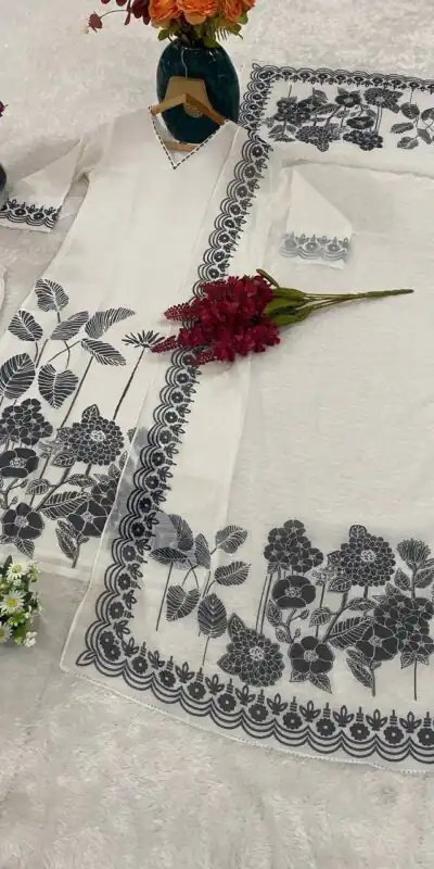 DC 101 White Georgette Salwar Suit Perfect for Wedding, Party, Traditional Day, Durga Puja, Reception – . Now at just ₹1649. Delivery 4-6 Working D | Jump Suits, Straight Suits, Casual Suits, Creative suits, Designer Suits, Palazzo Suits, Party Wear Suits, Patiala Suits, Salwar suit