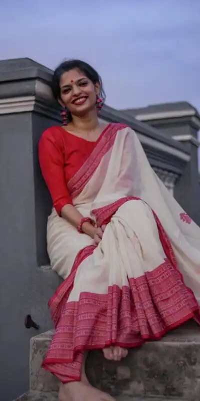 KPR 195 White Soft Lilan Slab Weaving Work Saree with Designer Work. Available at ₹1449 only. Delivery 4-6 Working Days. Shop now. | Bollywood Sarees, Creative Sarees, Designer Sarees, Embroidered Sarees, Ethnic Saree, Modern Digital sarees, Party Wear Sarees, Sarees