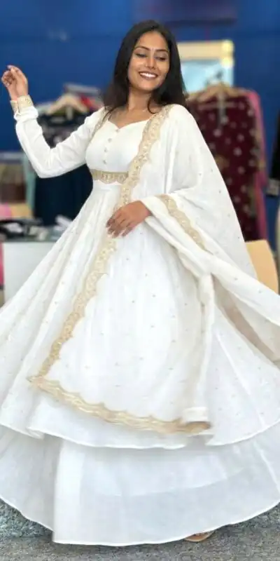 MF 1010 White Vichitra Silk Salwar Suit with Zari Work & Embroidery Work. Now at just ₹1769. Delivery 4-6 Working Days. Shop now. | Jump Suits, Straight Suits, Tops & Bottoms, Track Suits, Trendy Wear, Casual Suits, Creative suits, Designer Suits, Palazzo Suits, Party Wear Suits, Patiala Suits, Salwar suit