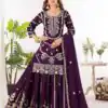ND 5033 Wine Chinon Silk Salwar Suit with Embroidery Work & Lace Work. Affordable Price ₹2149. Delivery 4-6 Working Days. Shop now. | Jump Suits, Straight Suits, Casual Suits, Creative suits, Designer Suits, Palazzo Suits, Party Wear Suits, Patiala Suits, Salwar suit