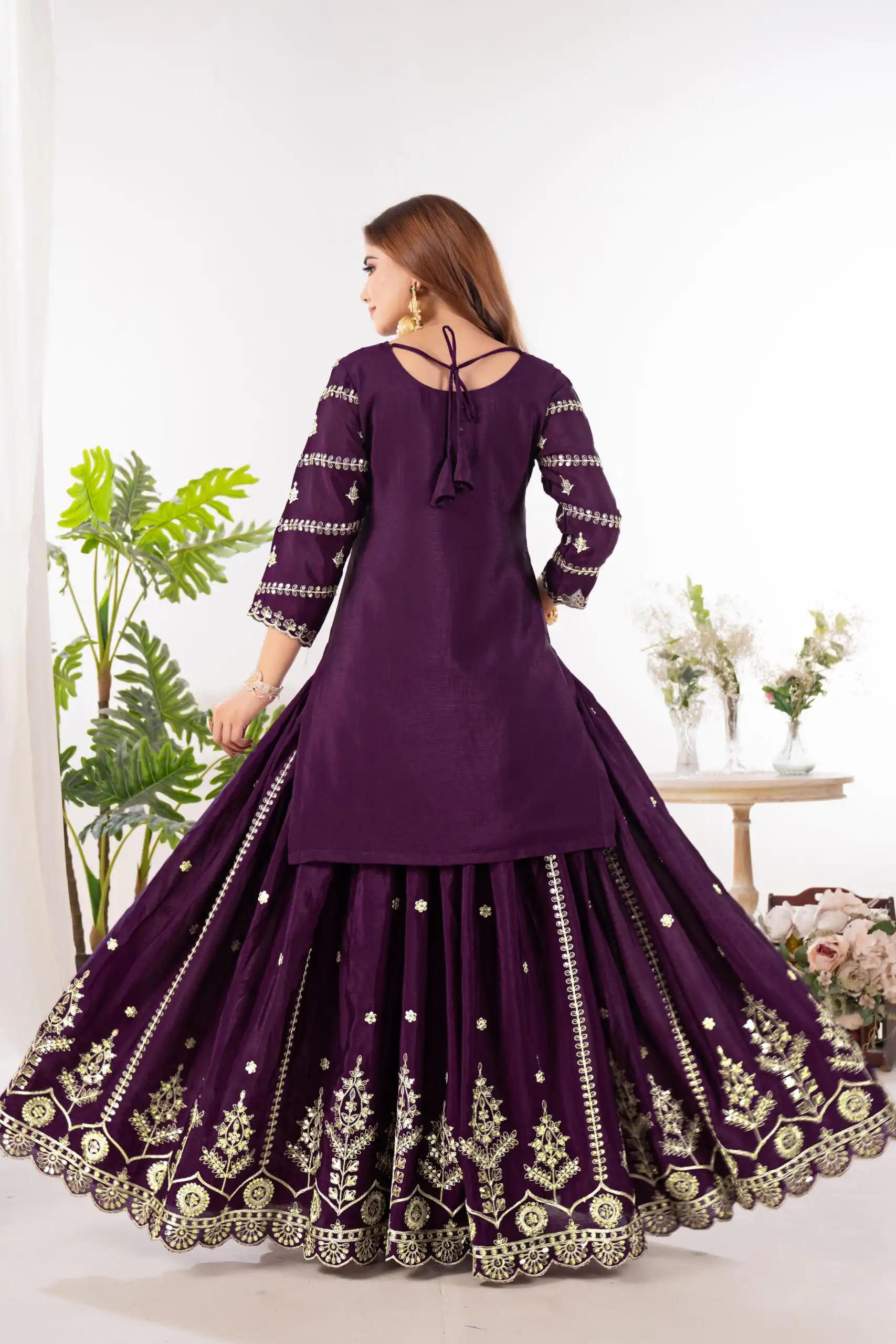 ND 5033 Wine Chinon Silk Salwar Suit with Embroidery Work & Lace Work. Affordable Price ₹2149. Delivery 4-6 Working Days. Shop now. | Jump Suits, Straight Suits, Casual Suits, Creative suits, Designer Suits, Palazzo Suits, Party Wear Suits, Patiala Suits, Salwar suit