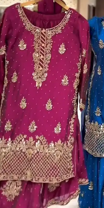 NF 1249 Wine Color Chinon Silk Salwar Suit with Embroidery Work. Online Get it for ₹2149. Delivery 4-6 Working Days. Shop now. | Jump Suits, Straight Suits, Casual Suits, Creative suits, Designer Suits, Palazzo Suits, Party Wear Suits, Patiala Suits, Salwar suit