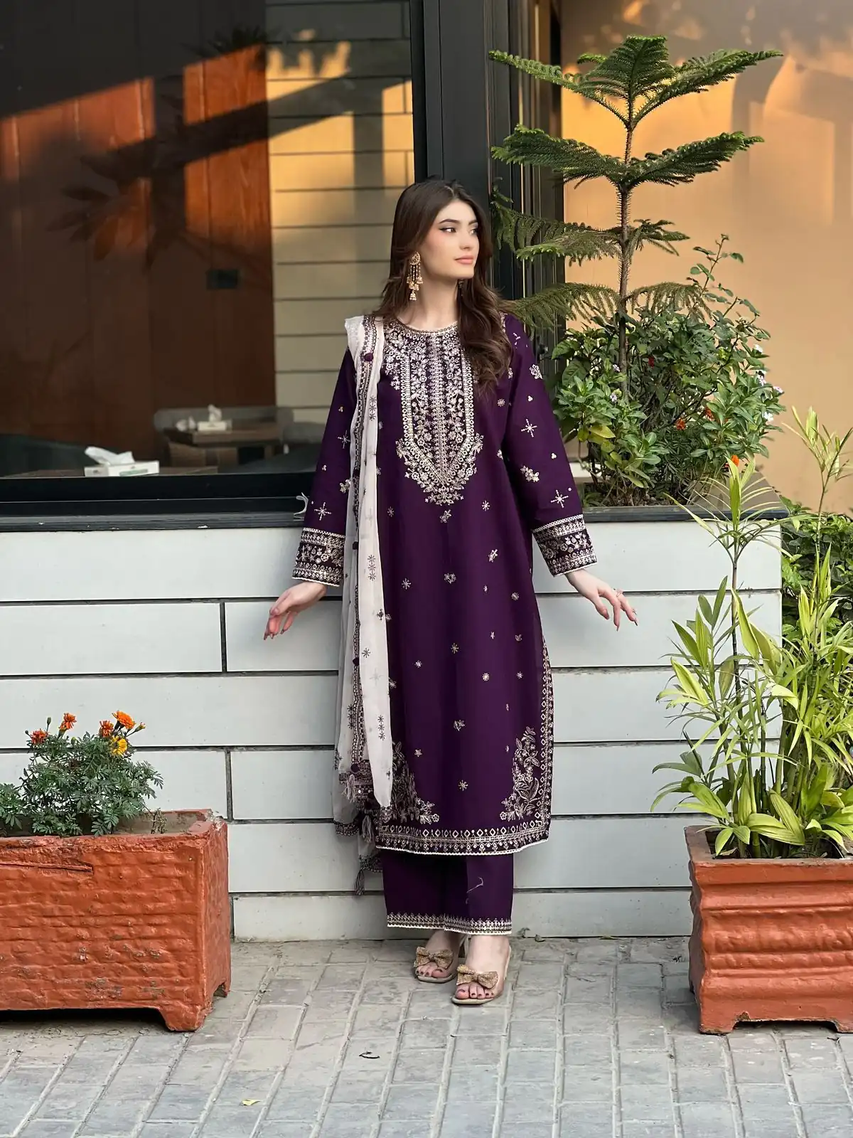 LG 2056 Wine Color Faux Georgette Salwar Suit with Embroidery Work. Get it for ₹2049. Delivery 4-6 Working Days. Shop now. | Jump Suits, Straight Suits, Tops & Bottoms, Track Suits, Trendy Wear, Casual Suits, Creative suits, Designer Suits, Palazzo Suits, Party Wear Suits, Patiala Suits, Salwar suit