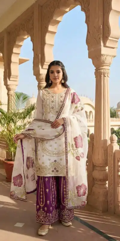 NSR 884 Wine Organza Silk Salwar Suit with Digital Print & Embroidery Work. Introductory Price ₹2149. Delivery 4-6 Working Days. Shop now. | Jump Suits, Straight Suits, Casual Suits, Creative suits, Designer Suits, Palazzo Suits, Party Wear Suits, Patiala Suits, Salwar suit