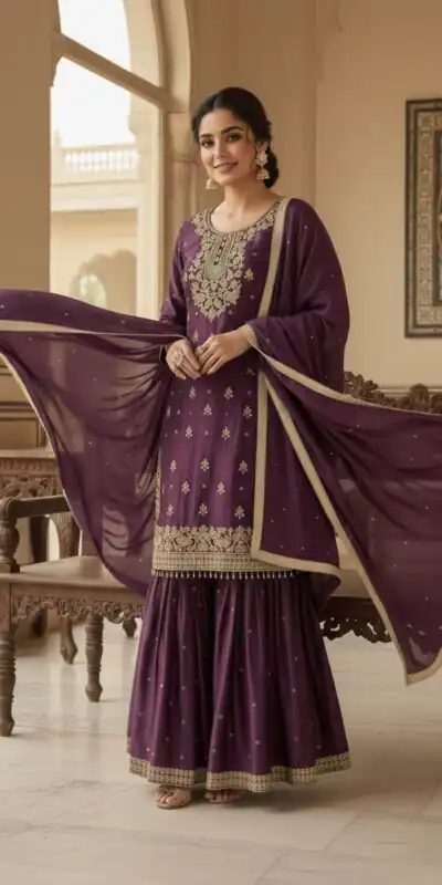 LG 2062 Wine Organza Silk Salwar Suit with Embroidery Work. Wedding, Party, Festive, Events Exclusive Offer ₹2499. Delivery 4-6 Working Days. Shop now. | Jump Suits, Straight Suits, Casual Suits, Creative suits, Designer Suits, Palazzo Suits, Party Wear Suits, Patiala Suits, Salwar suit
