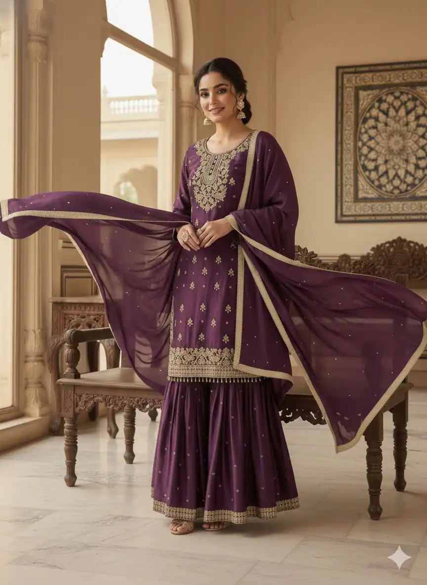 LG 2062 Wine Organza Silk Salwar Suit with Embroidery Work. Wedding, Party, Festive, Events Exclusive Offer ₹2499. Delivery 4-6 Working Days. Shop now. | Jump Suits, Straight Suits, Casual Suits, Creative suits, Designer Suits, Palazzo Suits, Party Wear Suits, Patiala Suits, Salwar suit