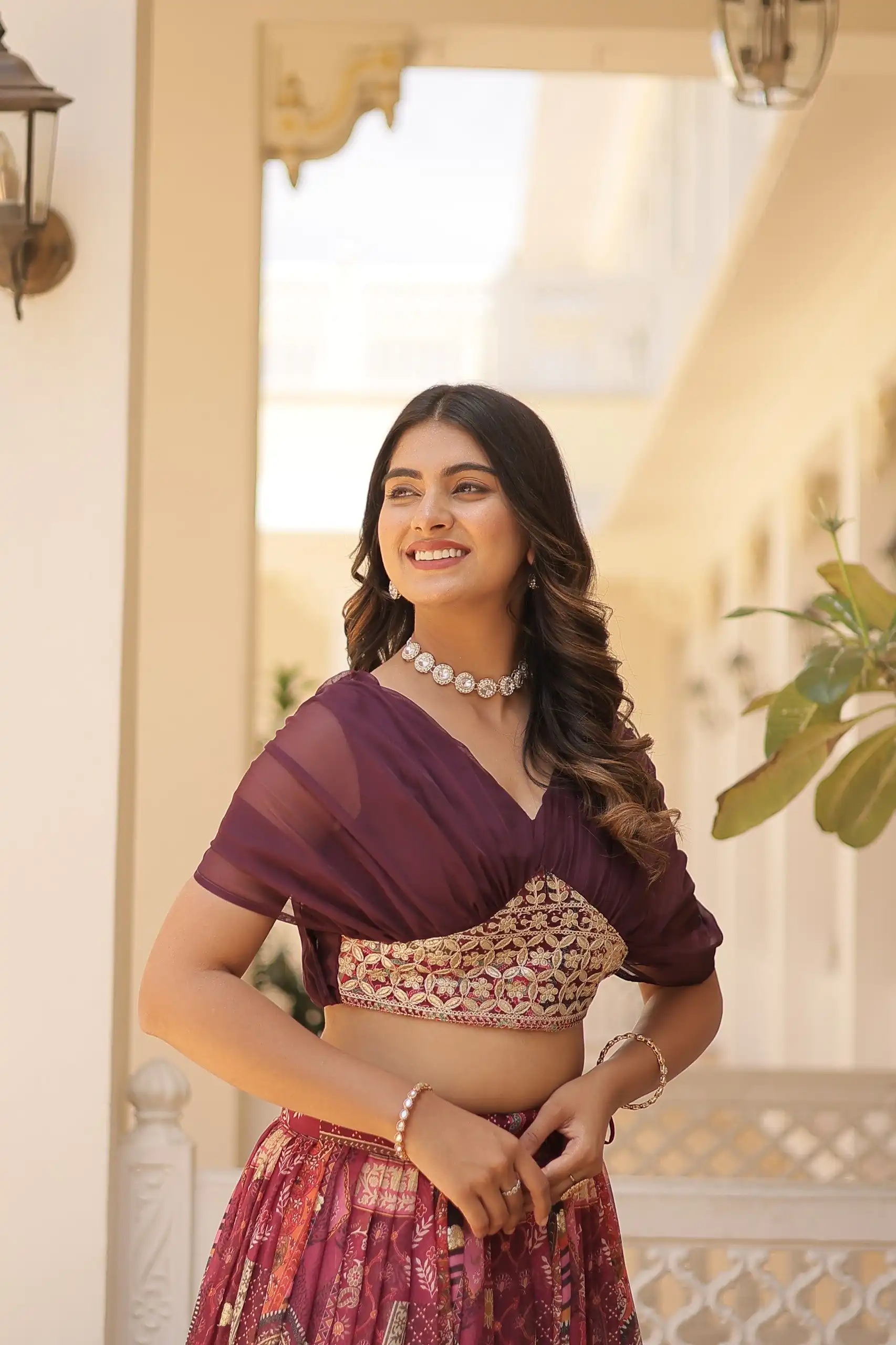 KA 5032 Wine Lehenga Choli Perfect for Wedding, Party, Temple Visit, Anniversary, Haldi – Best Price ₹3149. Delivery 4-6 Working Days. Shop now. | Bollywood Lehenga, Creative Lehenga, Designer Lehenga, Embroidered Lehenga, Lehenga, Party Wear Lehenga