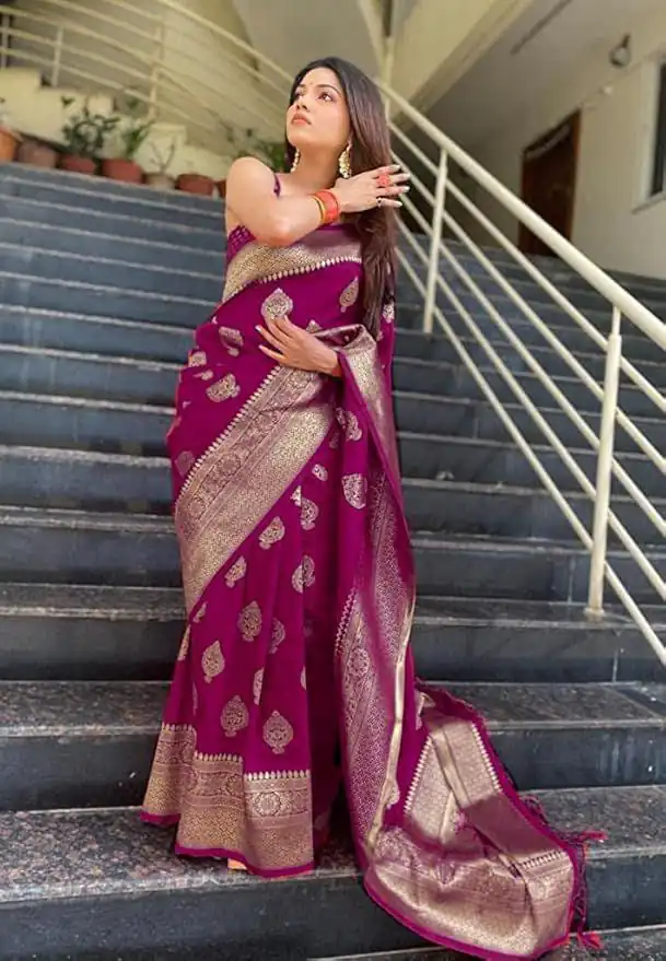 KP 6001 Wine in Soft Lichi Silk Lace Border & Lace Work Saree . Exclusive Offer ₹1399. Delivery 4-6 Working Days. Shop now. | Bollywood Sarees, Creative Sarees, Designer Sarees, Embroidered Sarees, Ethnic Saree, Modern Digital sarees, Party Wear Sarees, Sarees