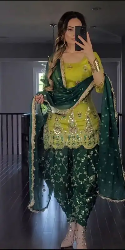 MF 288 Yellow Faux Georgette Salwar Suit with Embroidery Work. Available at ₹2099 only. Delivery 4-6 Working Days. Shop now. | Jump Suits, Straight Suits, Casual Suits, Creative suits, Designer Suits, Palazzo Suits, Party Wear Suits, Patiala Suits, Salwar suit