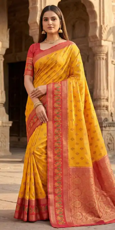 MB 6134 Yellow in Color Pochampalli Silk Lace Work & Zari Work Saree . Get it for ₹2099. Delivery 4-6 Working Days. Shop now. | Bollywood Sarees, Creative Sarees, Designer Sarees, Embroidered Sarees, Ethnic Saree, Modern Digital sarees, Party Wear Sarees, Sarees