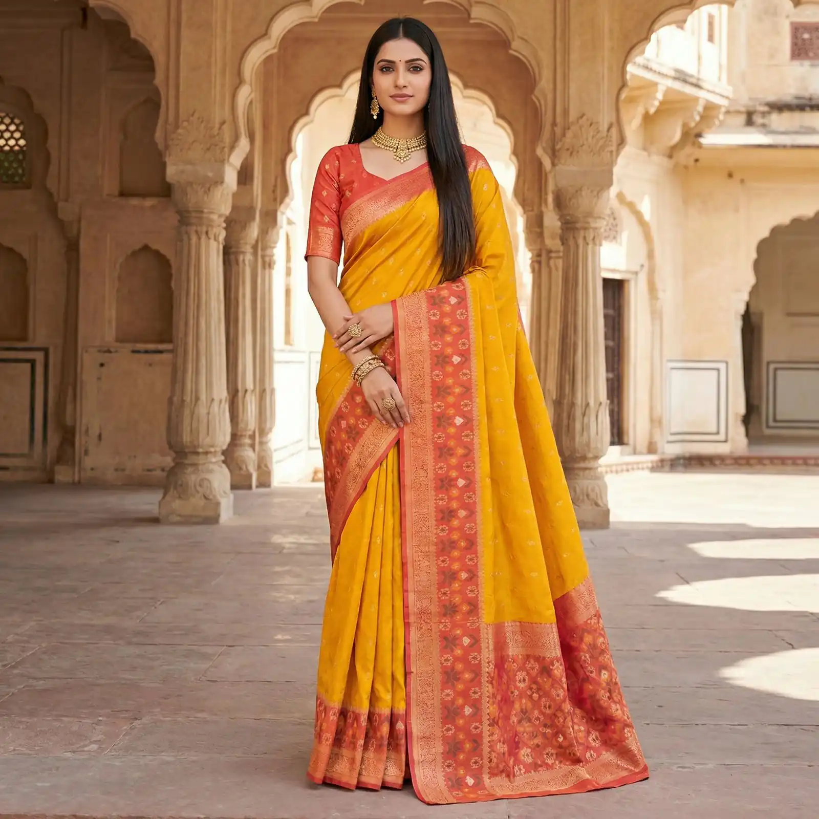 MB 6140 Yellow in Color Pochampalli Silk Lace Work & Zari Work Saree . Get it for ₹2049. Delivery 4-6 Working Days. Shop now. | Bollywood Sarees, Creative Sarees, Designer Sarees, Embroidered Sarees, Ethnic Saree, Modern Digital sarees, Party Wear Sarees, Sarees
