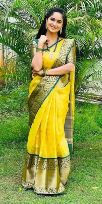 KPR 225 Yellow in Soft Lichi Silk Lace Work & Lace Border Saree . Special Price ₹1449. Delivery 4-6 Working Days. Shop now. | Bollywood Sarees, Creative Sarees, Designer Sarees, Embroidered Sarees, Ethnic Saree, Modern Digital sarees, Party Wear Sarees, Sarees