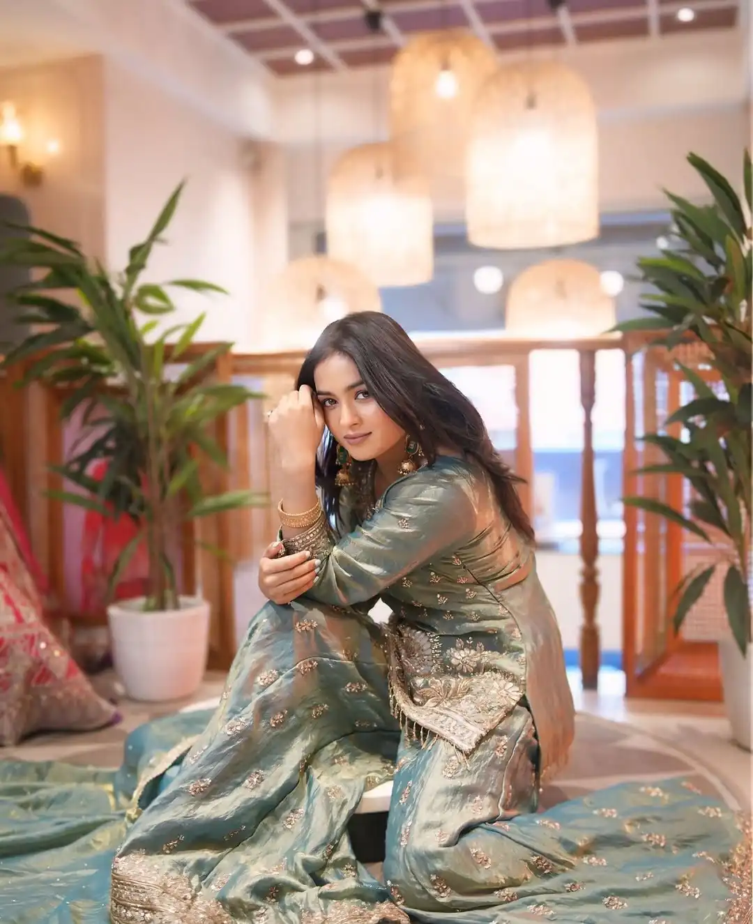 Grand Sky Blue Fendy Silk Sequence Work Salwar Suit - Image 5