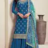 FC 72961 Blue Viscous Chinon Salwar Suit with Lace Work & Embroidery Work. Exclusive Offer ₹2549. Delivery 4-6 Working Days. Shop now. | Jump Suits, Straight Suits, Casual Suits, Creative suits, Designer Suits, Palazzo Suits, Party Wear Suits, Patiala Suits, Salwar suit