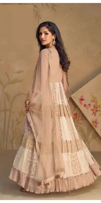 FC 5502 Cream Color Dual Tone Star Georgette Salwar Suit with Embroidery Work. Affordable Price ₹2649. Delivery 4-6 Working Days. Shop now. | Jump Suits, Straight Suits, Casual Suits, Creative suits, Designer Suits, Palazzo Suits, Party Wear Suits, Patiala Suits, Salwar suit