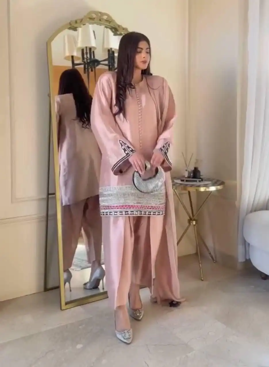 KF 1682 Light Pink Natural Crap Salwar Suit with Embroidery Work. Exclusive Offer ₹1849. Delivery 4-6 Working Days. Shop now. | Jump Suits, Straight Suits, Casual Suits, Creative suits, Designer Suits, Palazzo Suits, Party Wear Suits, Patiala Suits, Salwar suit