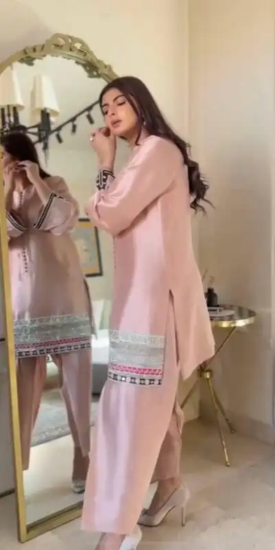 KF 1682 Light Pink Natural Crap Salwar Suit with Embroidery Work. Exclusive Offer ₹1849. Delivery 4-6 Working Days. Shop now. | Jump Suits, Straight Suits, Casual Suits, Creative suits, Designer Suits, Palazzo Suits, Party Wear Suits, Patiala Suits, Salwar suit